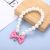 Factory Direct Sales Spot DIY Imitation Pearl Cute Bow Small Short Chain Fur Ball Handbag File Bag and Other Ornaments