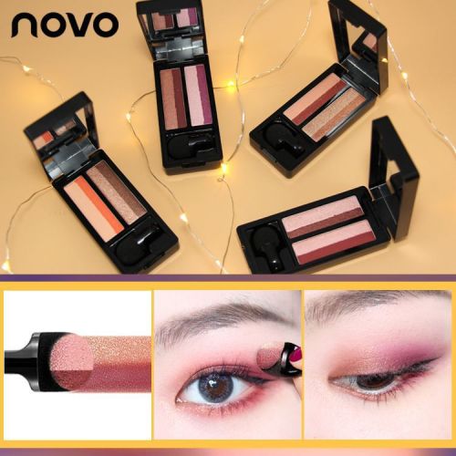 makeup palette novo air cushion small mushroom gradient eye shadow beginner double layer four color eyeshadow palette girl series 5231