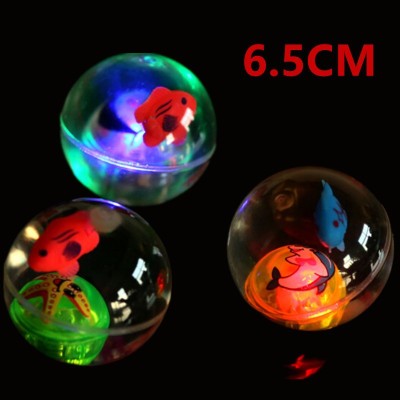 Dogs and Cats Toy Ball Luminous Band Water Hose Fish Elastic Flash Ball 6.5 Medium-Sized Dog Golden Retriever Teddy Pet Ball