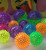 Factory in Stock Luminous TPR Elastic Ball Flash Barbed Massage Toy Ball Foreign Trade Plastic Bouncing Ball Luminous