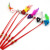 Bell Feather Cat Teaser Cat Toy Mouse Color Feather Cat Playing Rod Short Rod Cat Toy Supplies