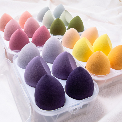 Gemon Beauty Egg Makeup Egg Set Do Not Eat Powder Soft Sponge Egg Wet and Dry Powder Puff with Storage Box