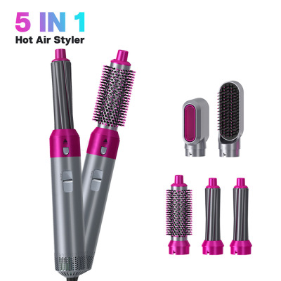 Cross-Border New Arrival Multi-Head Five-in-One Automatic Hair Suction Air Roll Hair Does Not Hurt Hair Dryer Hair Curler Hot Air Comb