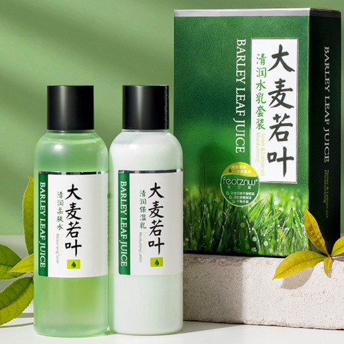 Feotznw Barley Leaves Toner and Lotion Skin Care Set Refreshing Hydrating Toner Lotion Toner and Lotion Liquid Nourishing Long-Lasting Moisturizing