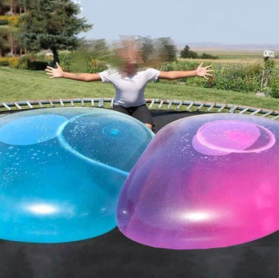 Bubble Ball Water Injection Bubble Ball Elastic Ball TPR Blowing Balloons Pat Ball Large Light Mouth Blowing Ball