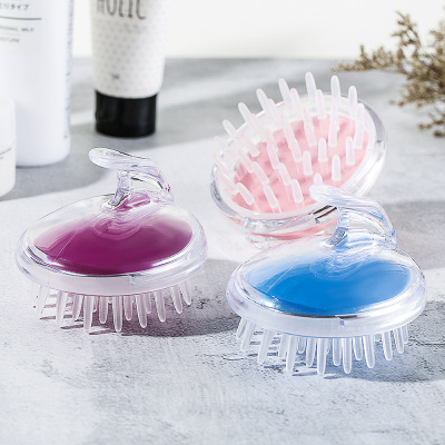 Brush Head Massage Shampoo Brush Shampoo Massage Brush Bath Brush Silicone Shampoo Brush Internet Celebrity Same Style