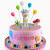 Baking Birthday Cake Decorative Ornaments Children's Birthday Cartoon Giraffe Deer Plug-in Cake Decoration Accessories