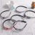 New Denim Fabric Simple Plaid Contrast Color Bow Children's Headband Headband Hair Accessories Wholesale A87