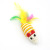 Sisal Mouse Cat Toy Cat Sisal Mouse Color Feather Grinding Claw Cat Toy Pet Toy