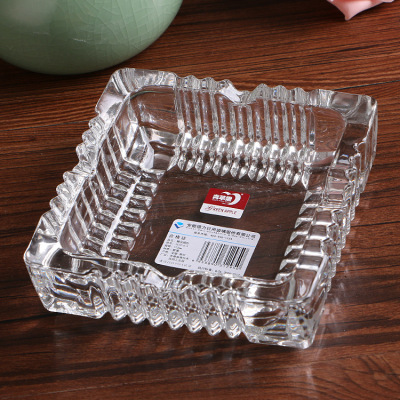 1016 Large Crystal Ashtray Creative Office Household Hotel Square Ashtray Gift Glass Ashtray