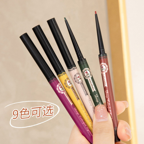Gecomo/Ge Meng Color Eyeliner Very Fine Waterproof Not Dizzy Dyed White Brown Eyelid down to Pseudo Plain Glue Pen