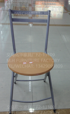 Minghua Furniture Factory Dt66 Wood Grain Folding Chair Wood Grain Folding Table Supporting Chair Simple Outdoor Chair
