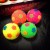 New Creative Education Luminous Elastic Small Football with Whistle Sound Flash Ball Thorn Colored Lights Football Children's Toys