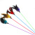 Color Rod Feather Cat Teaser Bell Feather Cat Funny Stick Slip Cat Rod Cat Teaser Toy Pet Supplies