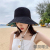 Spring and Summer Dome Big Brim Fisherman Hat Flower Double-Sided Thin Women's Sun Protection Flat Brim Sun Hat Outdoor Travel Sun Hat