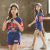 Girls' Sports Suit Kids Summer Clothing 2021 New Medium and Big Children Loose Korean Style Short Sleeve T-shirt + Shorts Two Pieces