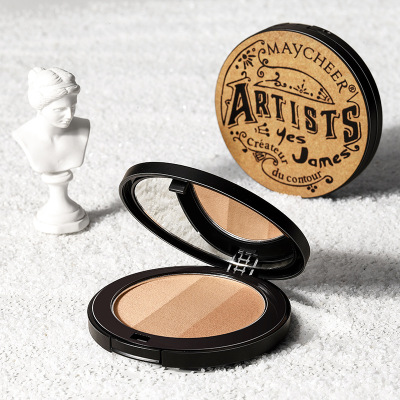 Three-Dimensional Dual-Use Brightening Makeup Palette Sculpting Contour Powder Nose Shadow Side Shadow Highlight Powder