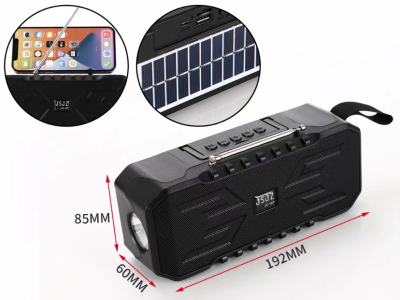 JZ-127 Africa Best-Selling Solar Flashlight Bracket External Antenna Wireless Bluetooth Speaker