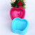 Pet Bowl Tableware Single Bowl Apple Type Plastic Bowl Large Thick Non-Slip Novel Fashion Multi-Color Pet Bowl