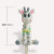 Baking Birthday Cake Decorative Ornaments Children's Birthday Cartoon Giraffe Deer Plug-in Cake Decoration Accessories