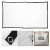 100-Inch 16:9 Simple Da-Mat Screen Portable Polyester Outdoor Projector Curtain Foldable Front Back Projection Screen