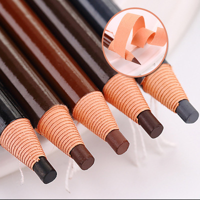 Line Drawing Eyebrow Pencil Tear-Type Waterproof Sweat-Proof Cosmetic Brush Thrush Cosmetics Beauty Make-up Wholesale