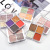 Pumpkin Color Earth Tone Eyeshadow 4 Pack Color Eye Shadow Matte Shimmer Glitter Highlight Four Color Eyeshadow Palette