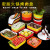 Pot Dish Barbecue Plate Imitation Porcelain Side Dish Plate Barbecue Kitchen Sink Tray Stackable Spicy Hot Tableware Set