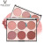 Miss Rose Six-Color Blush Natural Long Lasting Red Matte Shimmer Transparent Window Skin-Friendly Rouge Blusher Plate