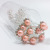 20 PCs Nine Diamond Rhinestone Pearl Hairpin Hair Plug Hair Accessories Wedding Dress Bride Headdress Accessories