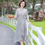 Mom Dress Elegant Cheongsam Dress Middle-Aged Women's New Middle-Aged and Elderly Spring  Summer Fake Two-Piece Skirts