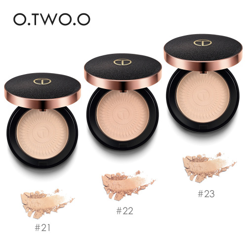cross-border makeup o. two. o6054 powder cake light transparent flawless wet and dry use
