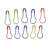 Factory Direct Sales Gourd Pin Pear-Shaped Pin Safety Pin Metal Copper Pin Ring Pin