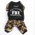 Pet Autumn and Winter New FBI Camouflage Pet British Style Trendy Dog Clothes Super Handsome Pet Four-Legged Clothes Spot