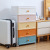 Simple Korean Style Style Plastic Tape Wheel with Handle Multi-Drawer Multi-Size Storage Cabinet Chest of Drawers Cosmetic Cabinet
