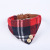 Spot New Style Plaid Bow Collar Triangular Binder Saliva Towel Set Pet Supplies Pet Collar