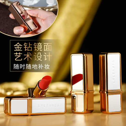 Liliwei Roman Imprinted Swan Kiss Vintage Lipstick Velvet Matte Matte Suede Moisturizing Lipstick 