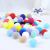 Cat Toy Pompons Elastic Mute Funny Cat Toy Toy Ball High Elastic Color Fur Ball DIY Ornament Accessories