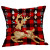 Christmas Pillow Cover Plaid Linen Sofa Pillow Waist Pillow Cushion Cover Cross-Border Custom Christmas Pillow Cover