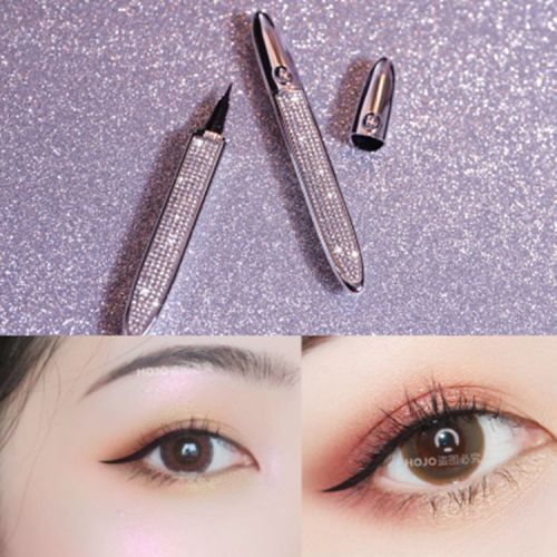 Makeup Hojo Zhencai Gem Star Diamond Princess Eyeliner Female Beginner Non-Blooming Eyeliner Pen Hard Head 