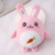 Cute Rabbit Short Plush Plush Doll Cartoon Rabbit Animal Mobile Phone Pendant Baby Accessories Crane Machine Gift