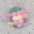 New Cat Toy Candy Color Pompons Cat Toy Rustling Cat Grasping Ball Cat Teasing Ball Pet Ball