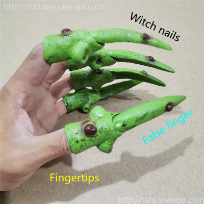 Witch Nail Vinyl Finger Stall Soft Fingernail Cap Monster Nail Lion Nail Fake Finger
