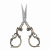 Three-Color Optional Stainless Steel Vintage Scissors Sewing Gourd Scissors Household Paper Cutting Cloth Scissors