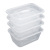 Transparent Disposable Pp Plastic to-Go Box Rectangular Fast Food Tableware Lunch Box Takeaway Dessert Fruit Fishing Box