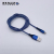 New Upscale Packaging-Foot 3a Flash Charging Data Cable U-Shaped Metal Android Fast Charge Line Color Braiding Thread