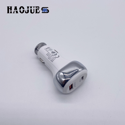 Haojue A + C Charger Car Cigarette Lighter Car Charger Pd20w + Qc3.0usb on Board Power Adapter