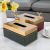Tissue Box Living Room Light Luxury Nordic Creative European High-End Luxury Household Leather Storage Tissue Box American Style