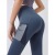 Yoga Pants Women's Skinny Hip Raise Leggings Quick-Drying High Waist Stretch Mesh Side Pocket Running Exercise Workout Pants