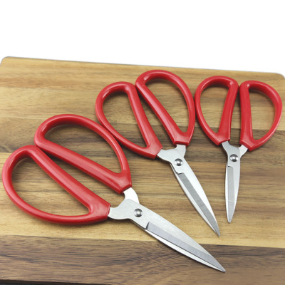 Large Medium Small Civil Scissors Red Small Scissors Home Scissors Foreign Trade Wholesale